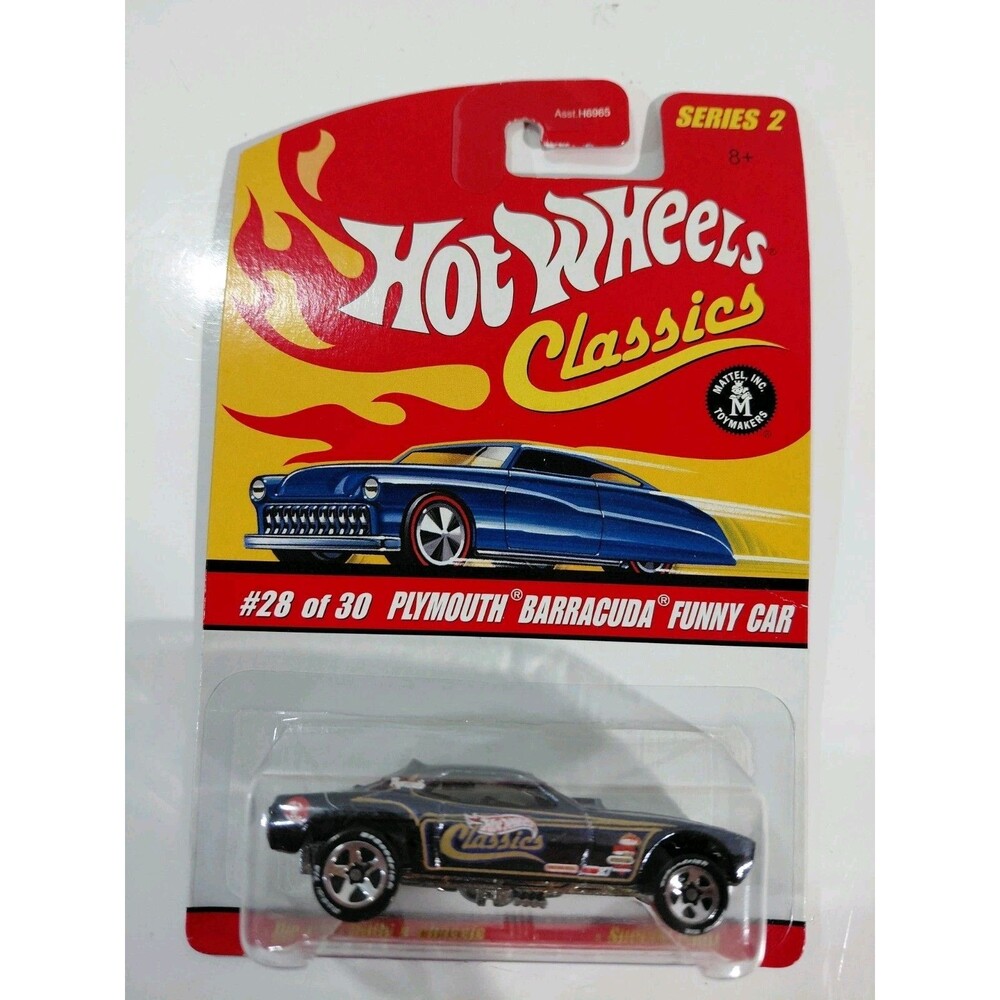 NIP Hot Wheels Classics Series 2 1:64 Die Cast Plymouth Barracuda Funny Car